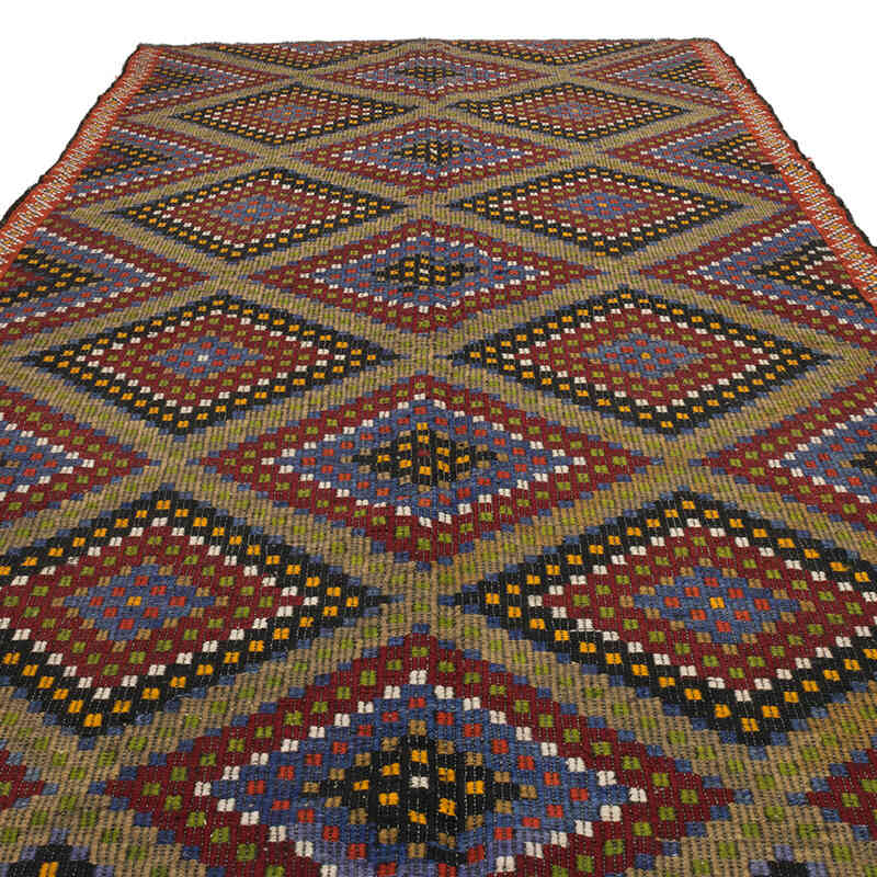 Vintage Anatolian Jijim Rug - 6' 5" x 12' 6" (77" x 150") - K0073284