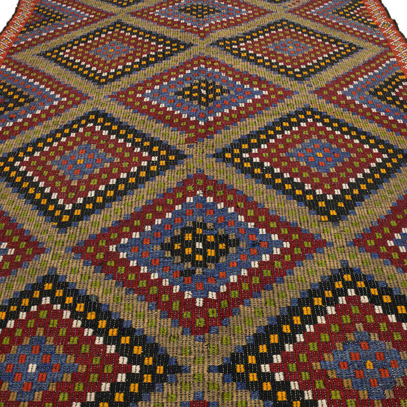 Vintage Anatolian Jijim Rug - 6' 5" x 12' 6" (77" x 150") - K0073284