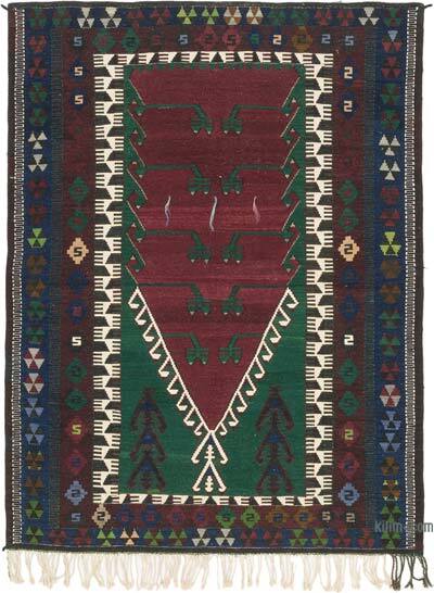 Vintage Turkish Kilim Rug - 4' 8" x 6' 3" (56" x 75")