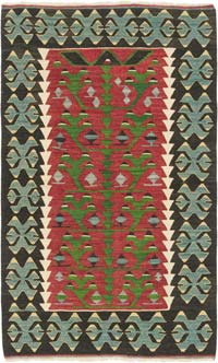 Vintage Turkish Kilim Rug - 2' 11" x 4' 11" (35" x 59")
