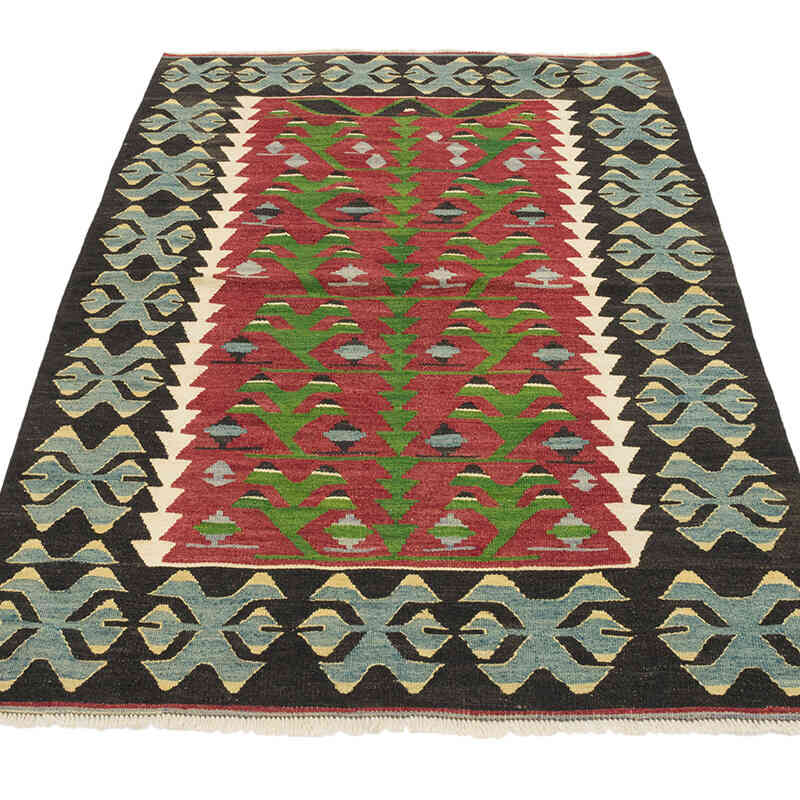 Vintage Turkish Kilim Rug - 2' 11" x 4' 11" (35" x 59") - K0073292