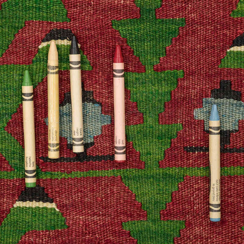 Vintage Turkish Kilim Rug - 2' 11" x 4' 11" (35" x 59") - K0073292