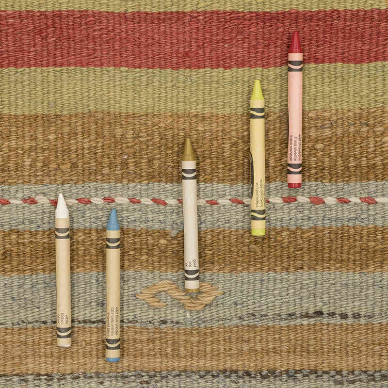 Vintage Turkish Kilim Rug - 4' 9" x 11' 6" (57" x 138") - K0073294