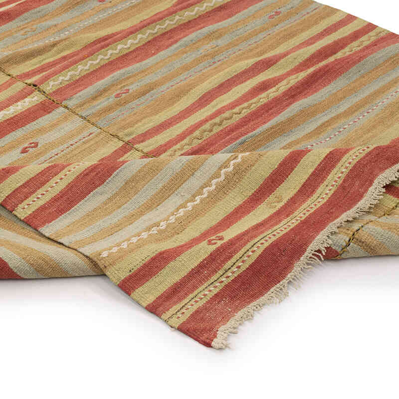 Vintage Turkish Kilim Rug - 4' 9" x 11' 6" (57" x 138") - K0073294