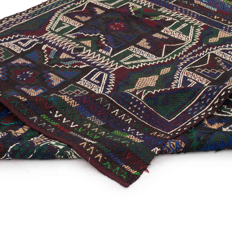 Vintage Anatolian Jijim Rug - 4' 7" x 5' 2" (55" x 62") - K0073296