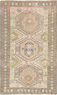 Vintage Soumak Rug - 4' 1" x 6' 7" (49" x 79")