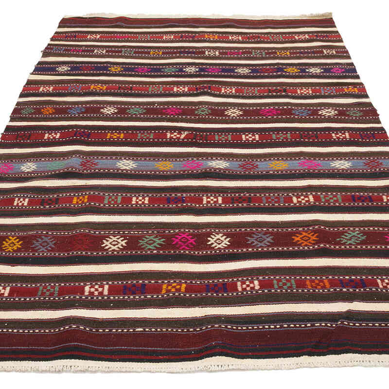 Vintage Turkish Kilim Rug - 4' 4" x 7' 5" (52" x 89") - K0073301