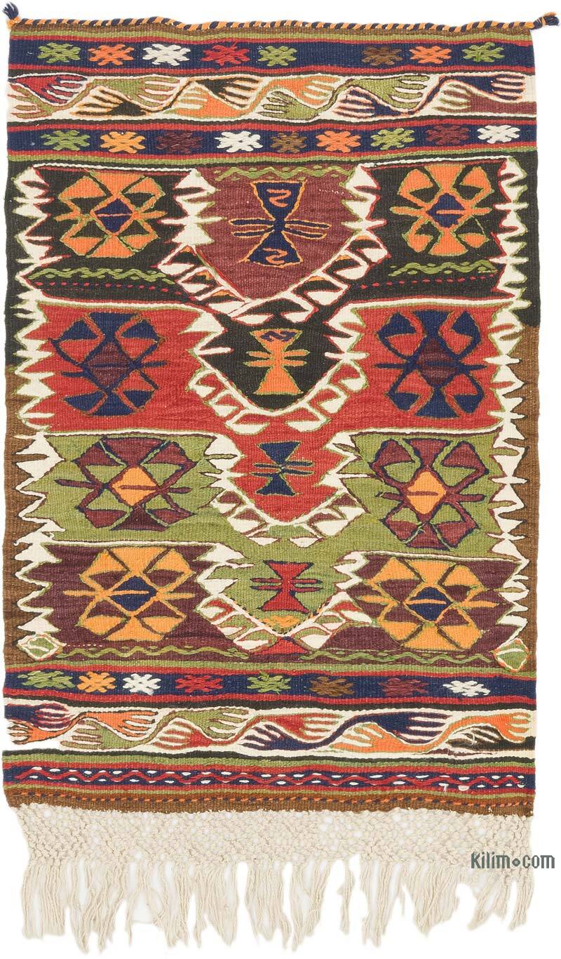 Vintage Turkish Kilim Rug - 2' 7" x 3' 8" (31" x 44") - K0073303