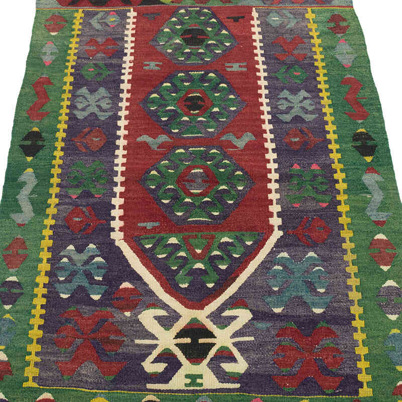 Vintage Turkish Kilim Rug - 2' 8" x 4' 1" (32" x 49") - K0073308