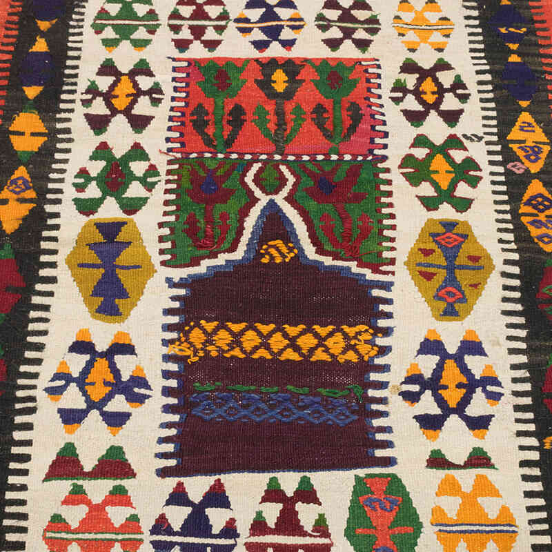 Vintage Turkish Kilim Rug - 3' 3" x 4' 3" (39" x 51") - K0073319