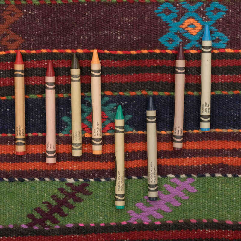 Alfombra Vintage Kilim Turca - 96 cm x 123 cm - K0073321