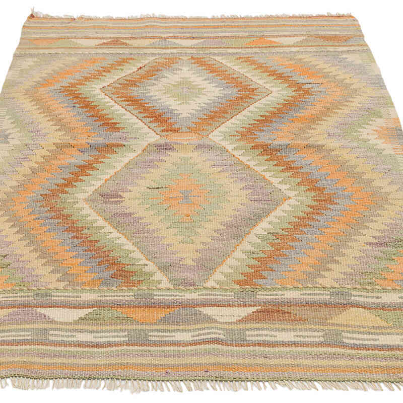 Alfombra Vintage Kilim Turca - 107 cm x 140 cm - K0073322