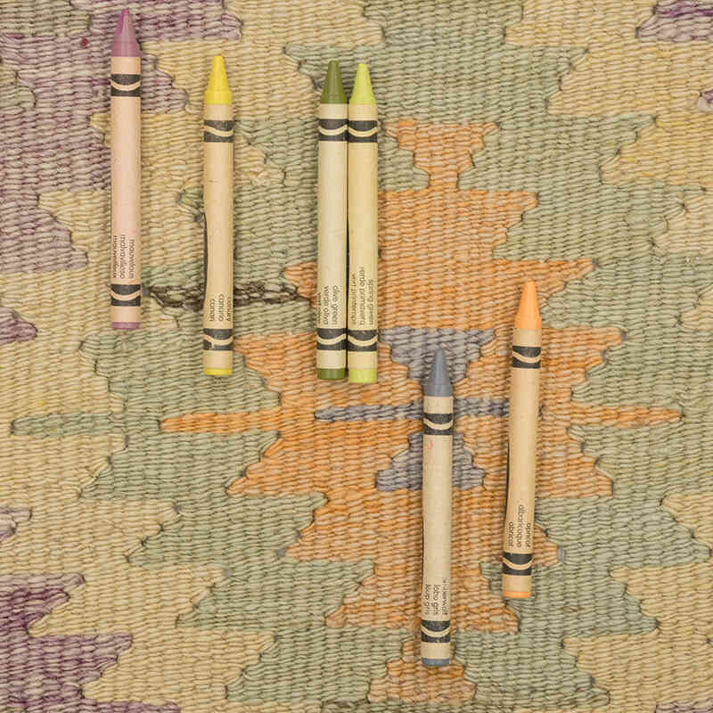 Alfombra Vintage Kilim Turca - 107 cm x 140 cm - K0073322