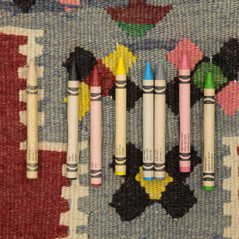 Vintage Turkish Kilim Rug - 2' 11" x 4' 1" (35" x 49") - K0073324