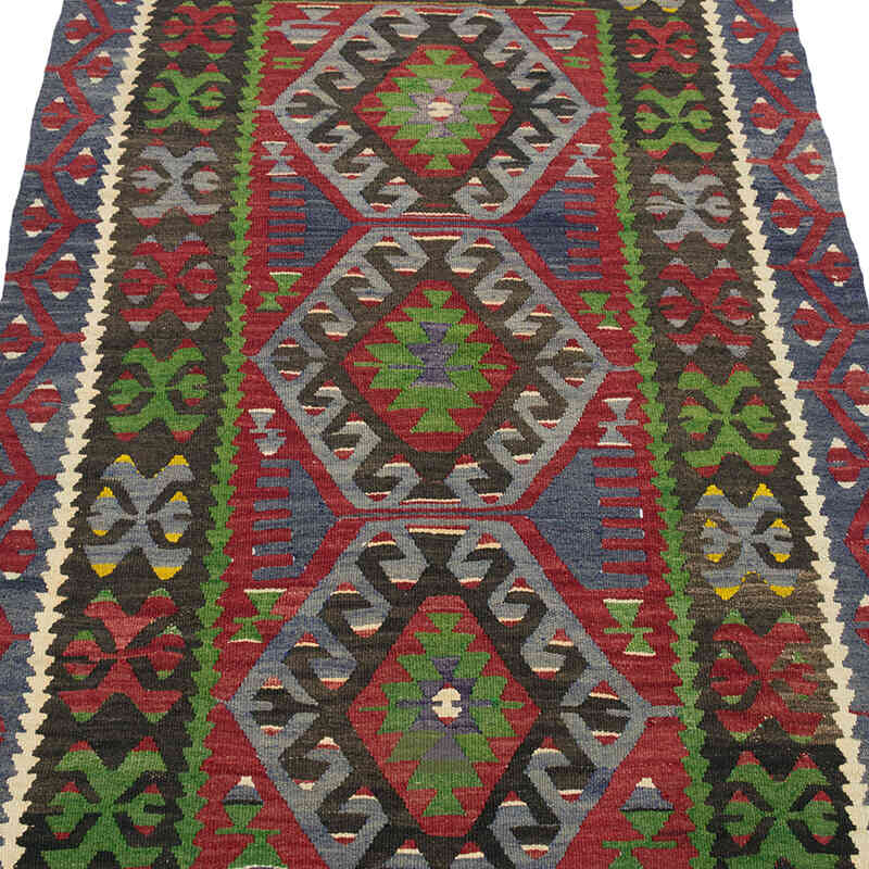 Vintage Turkish Kilim Rug - 3' 4" x 5' 1" (40" x 61") - K0073326