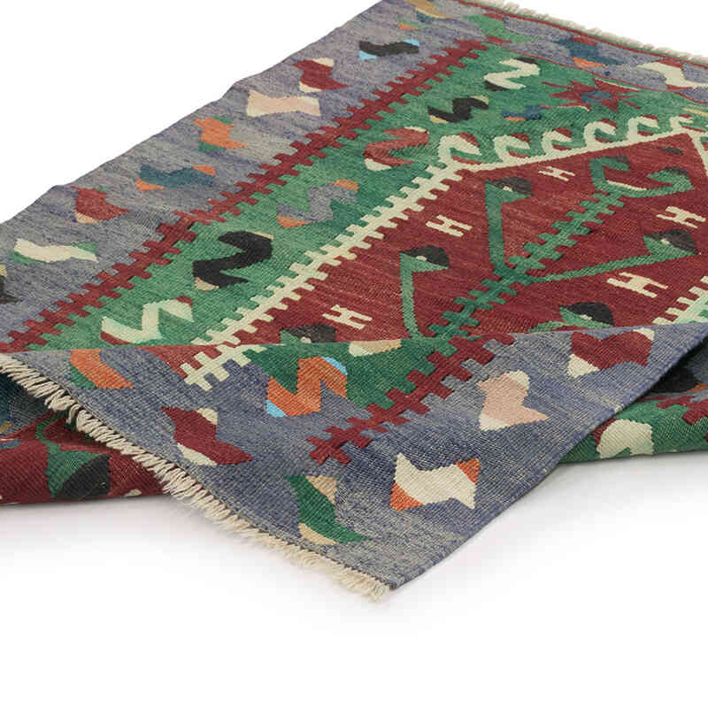 Alfombra Vintage Kilim Turca - 80 cm x 106 cm - K0073327