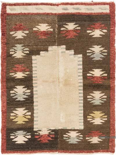 Vintage Anatolian Tulu Rug - 3' 3" x 4' 3" (39" x 51")