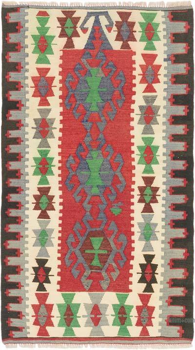Vintage Turkish Kilim Rug - 2' 5" x 4' 2" (29" x 50")