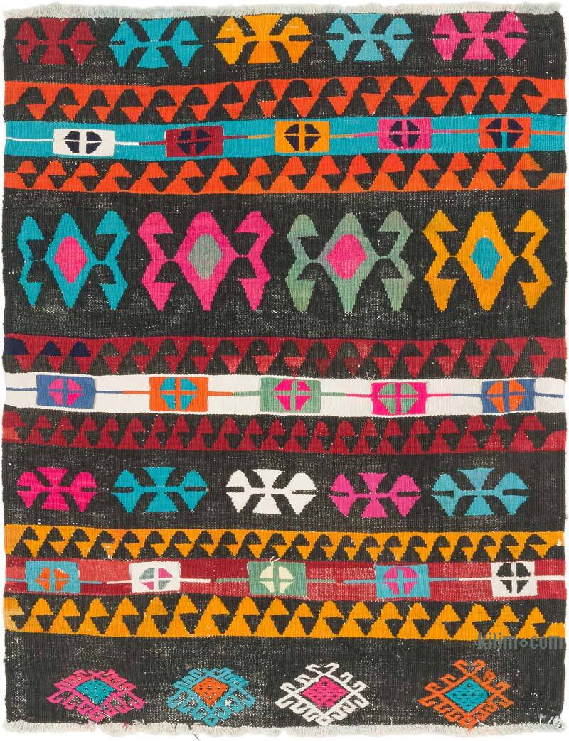 Alfombra Vintage Kilim Turca - 112 cm x 140 cm - K0073337