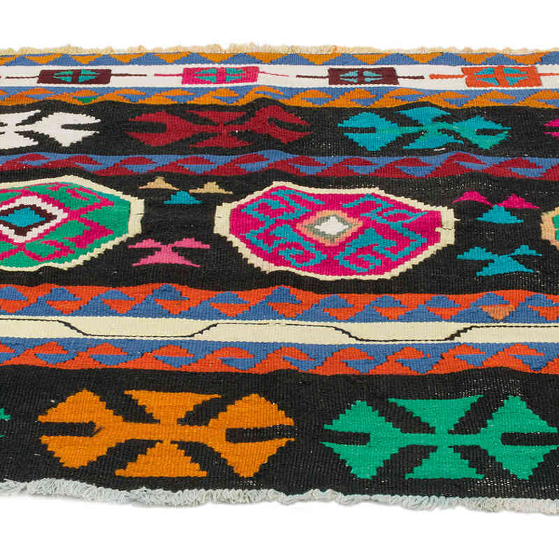 Vintage Turkish Kilim Rug - 3' 10" x 2' 10" (46" x 34") - K0073342