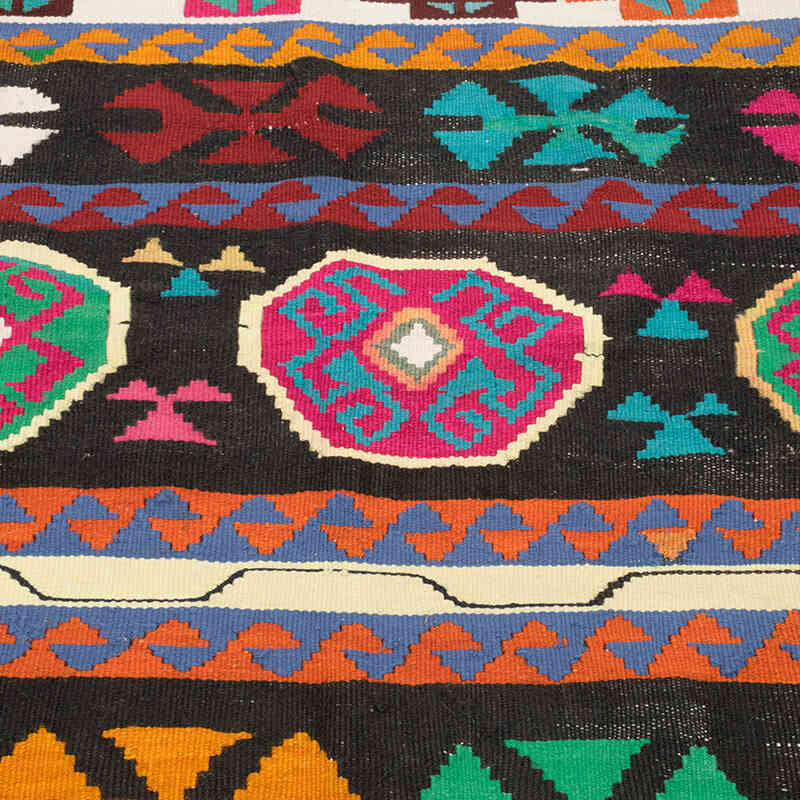 Vintage Turkish Kilim Rug - 3' 10" x 2' 10" (46" x 34") - K0073342