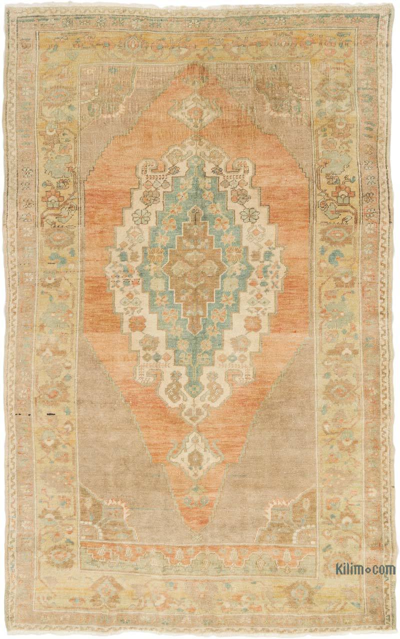 Alfombra Vintage Turca Anudada a Mano - 160 cm x 245 cm - K0073883