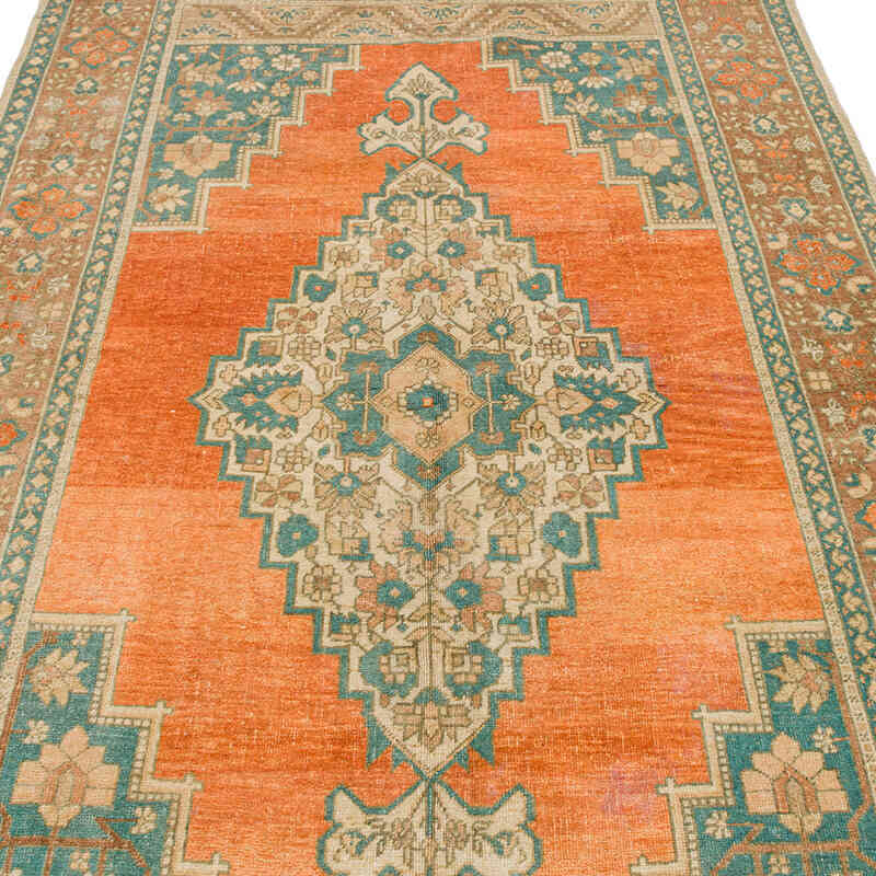 Vintage Turkish Hand-Knotted Rug - 4' 11" x 8' 2" (59" x 98") - K0073887