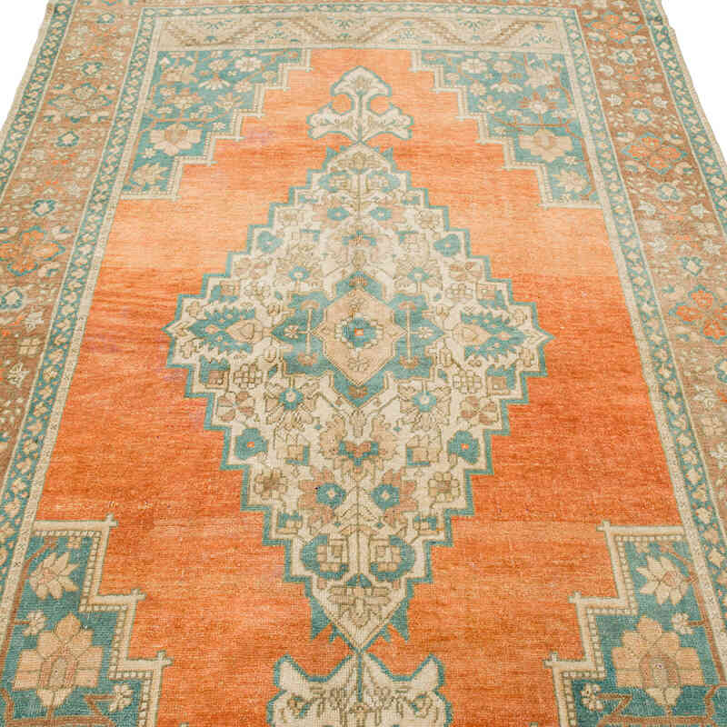 Vintage Turkish Hand-Knotted Rug - 4' 11" x 8' 2" (59" x 98") - K0073887
