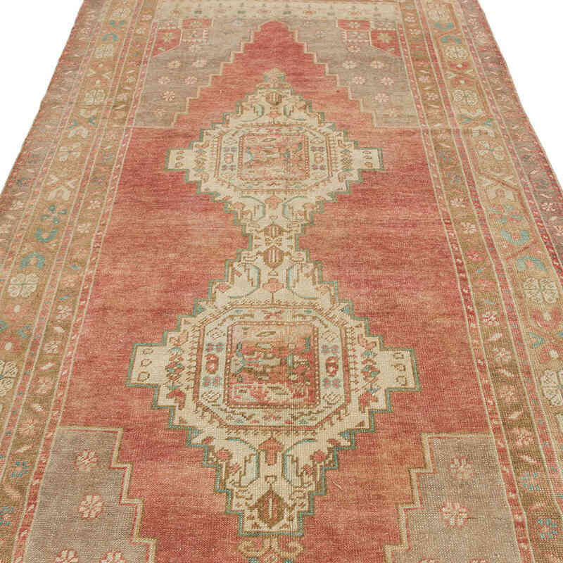 Alfombra Vintage Turca Anudada a Mano - 135 cm x 281 cm - K0073889