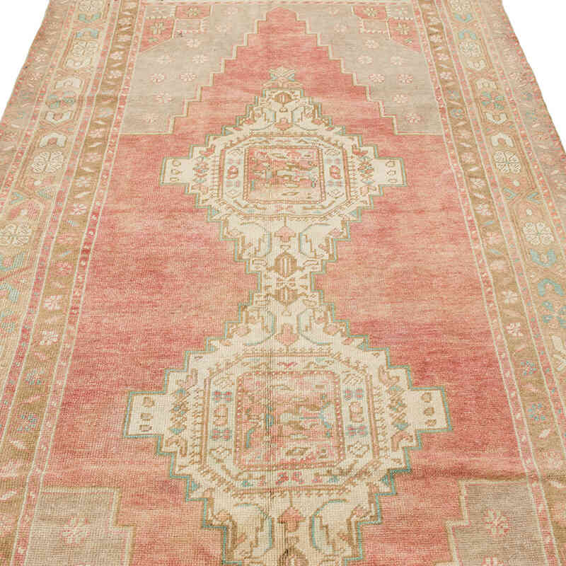 Alfombra Vintage Turca Anudada a Mano - 135 cm x 281 cm - K0073889