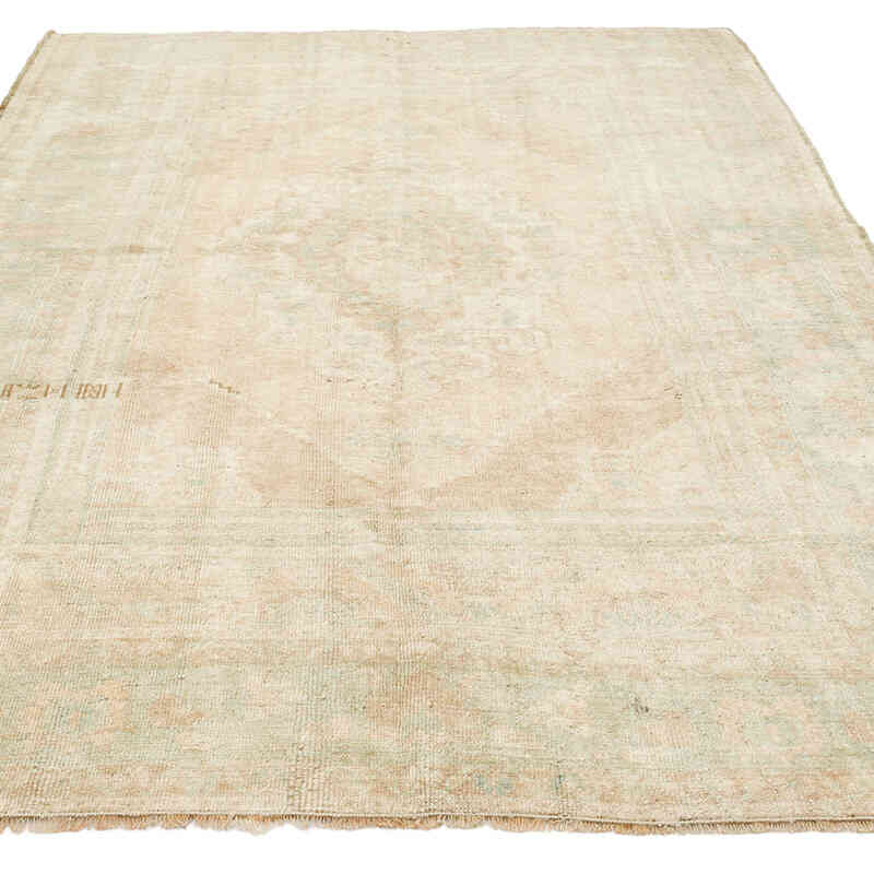 Vintage Turkish Hand-Knotted Rug - 5' 8" x 8' 8" (68" x 104") - K0073890