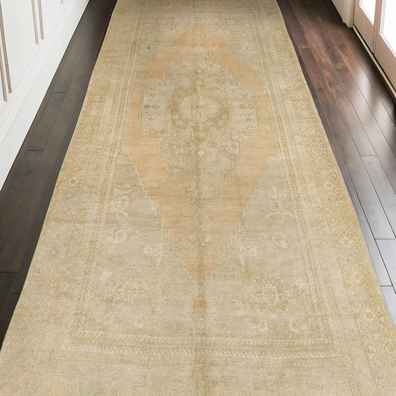 El Dokuma Vintage Halı - 146 cm x 325 cm - K0073893