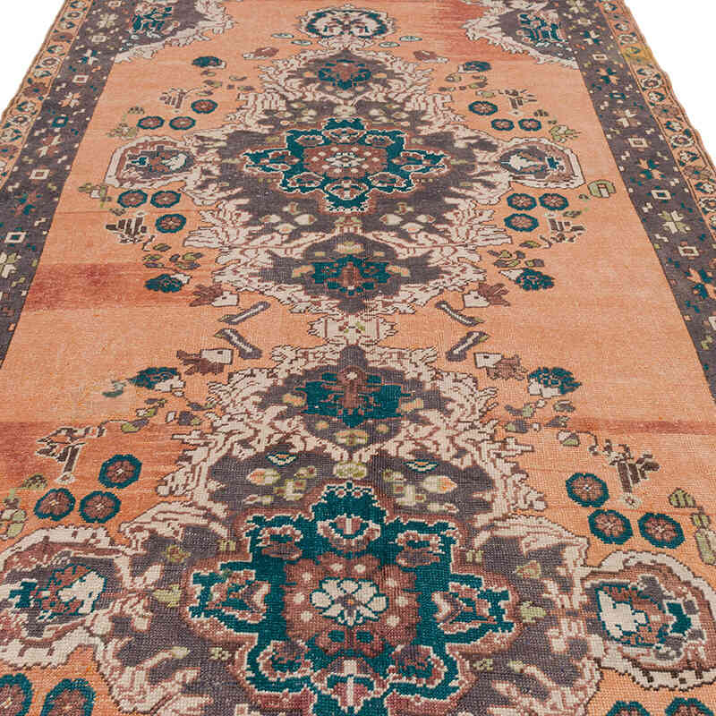 Vintage Turkish Hand-Knotted Rug - 5' 5" x 11' 10" (65" x 142") - K0073896