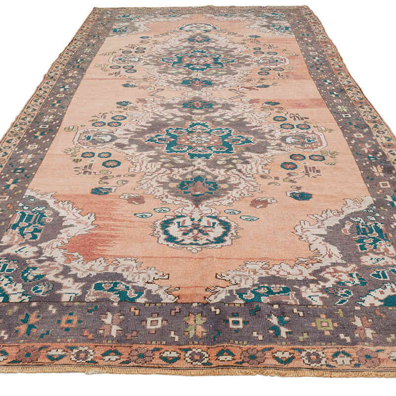 Vintage Turkish Hand-Knotted Rug - 5' 5" x 11' 10" (65" x 142") - K0073896