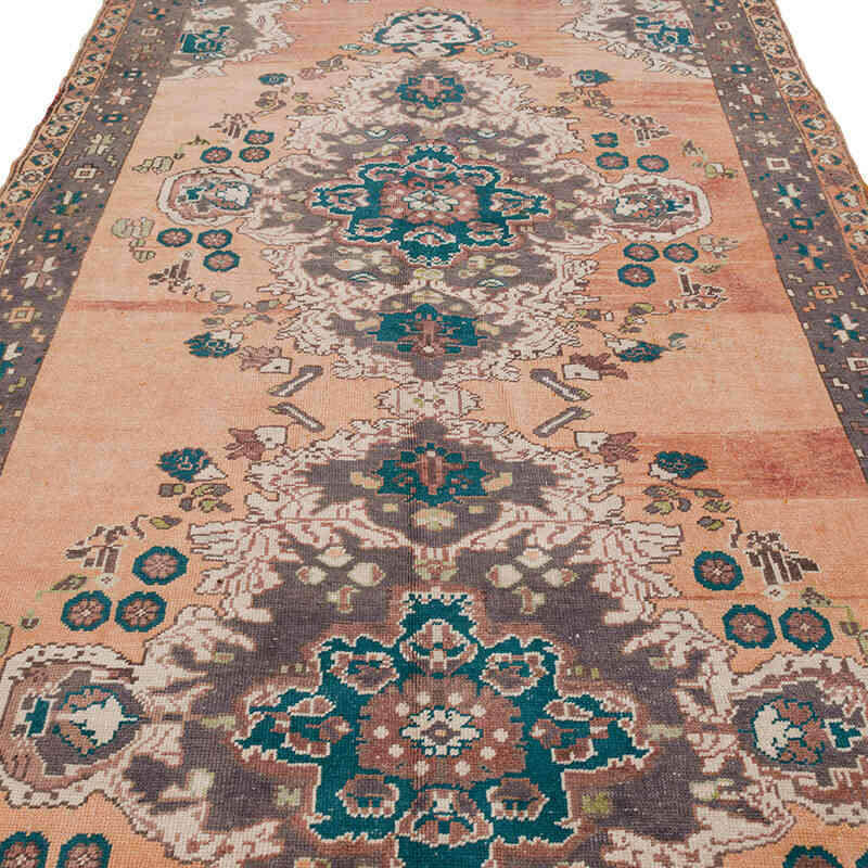 Vintage Turkish Hand-Knotted Rug - 5' 5" x 11' 10" (65" x 142") - K0073896