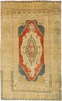 Vintage Turkish Hand-Knotted Rug - 3' 11" x 6' 5" (47" x 77")