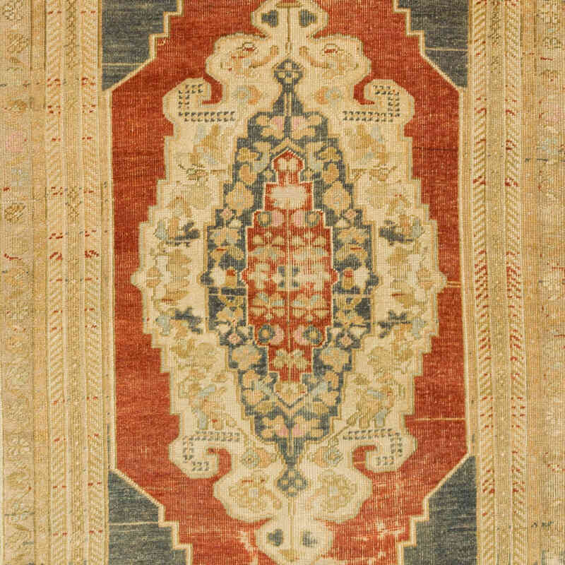 Alfombra Vintage Turca Anudada a Mano - 120 cm x 195 cm - K0073900