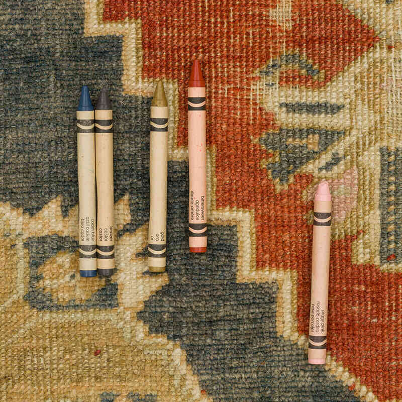 Alfombra Vintage Turca Anudada a Mano - 120 cm x 195 cm - K0073900