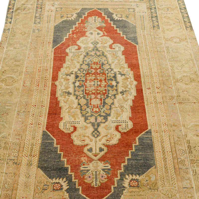 Alfombra Vintage Turca Anudada a Mano - 120 cm x 195 cm - K0073900