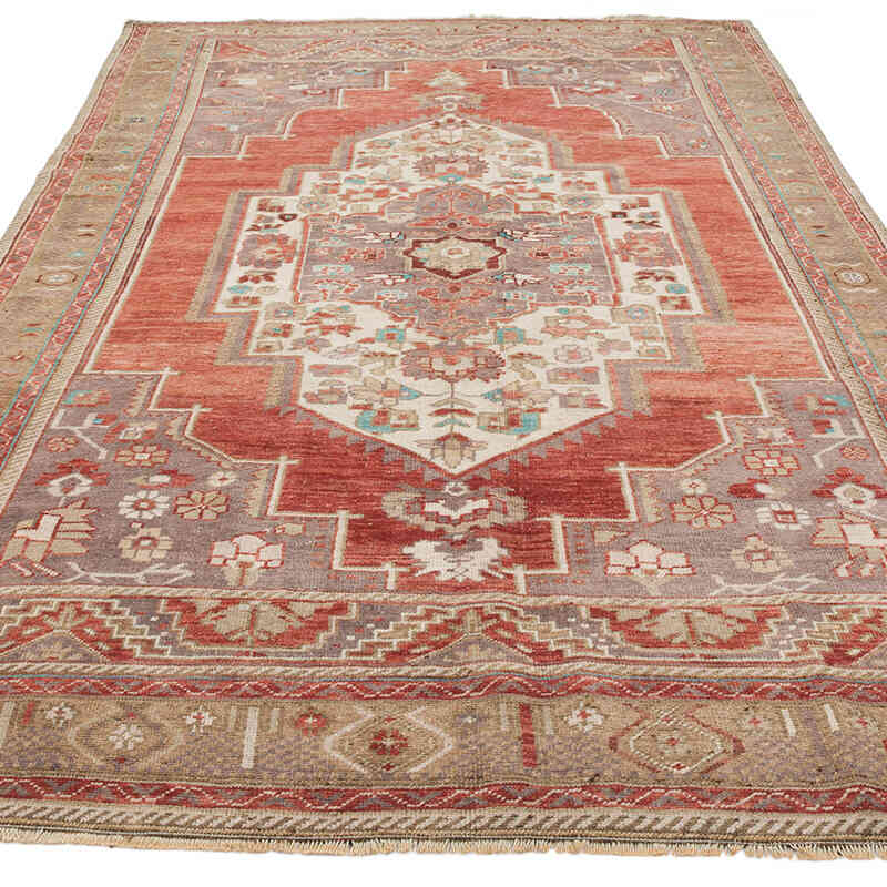 Vintage Turkish Hand-Knotted Rug - 5' 5" x 9' 4" (65" x 112") - K0073901