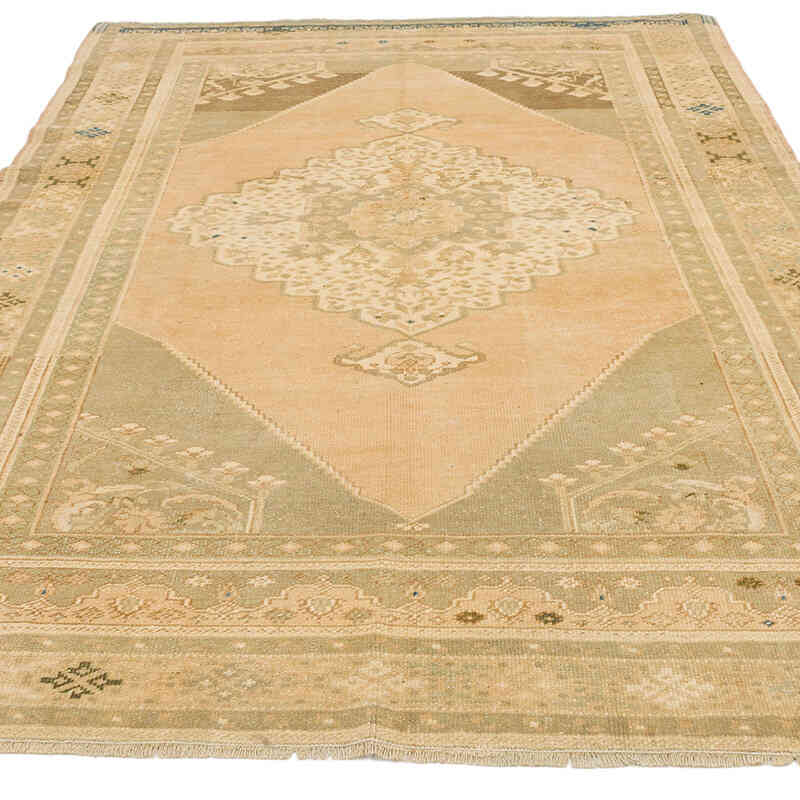 Vintage Turkish Hand-Knotted Rug - 5' 2" x 8' 1" (62" x 97") - K0073903
