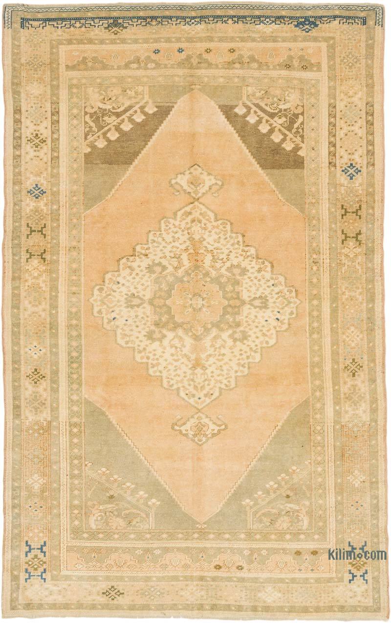 Vintage Turkish Hand-Knotted Rug - 5' 2" x 8' 1" (62" x 97") - K0073903