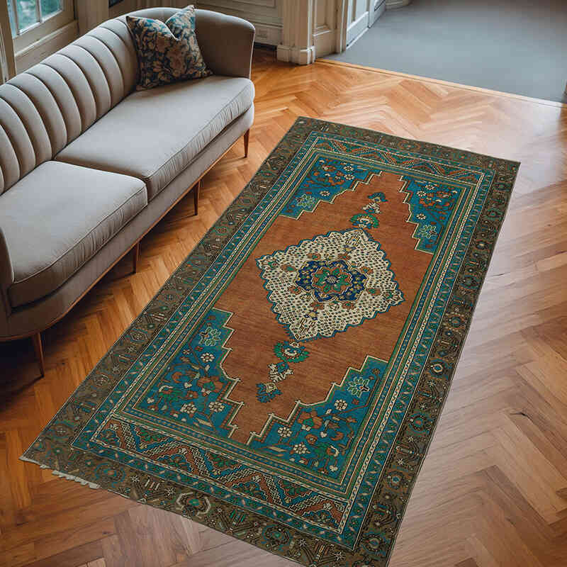 El Dokuma Vintage Halı - 170 cm x 320 cm - K0073904