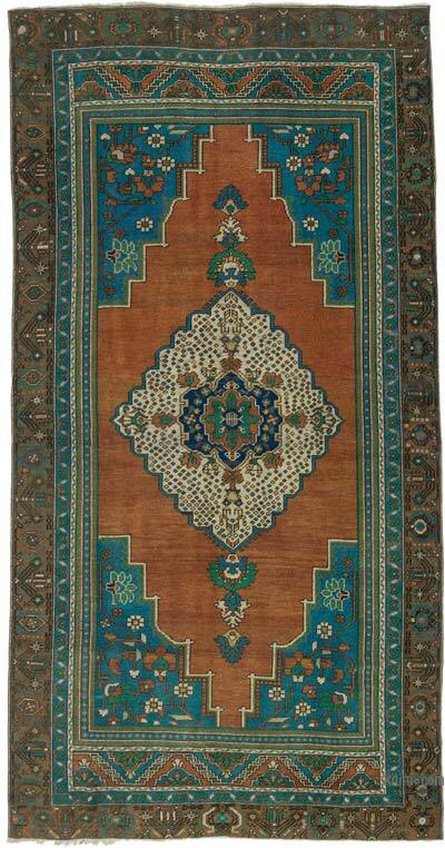 Alfombra Vintage Turca Anudada a Mano - 170 cm x 320 cm