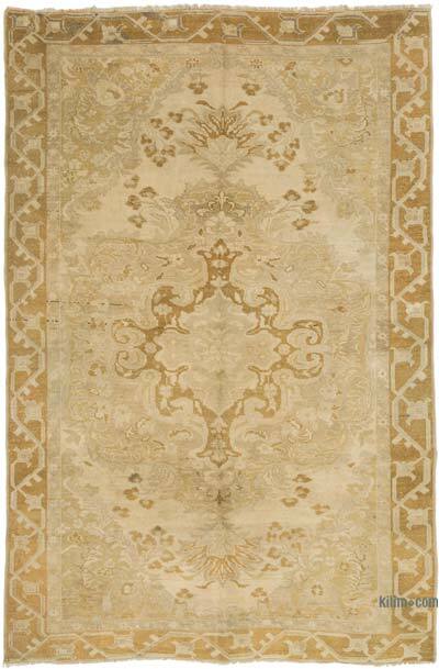 Alfombra Vintage Turca Anudada a Mano - 191 cm x 290 cm