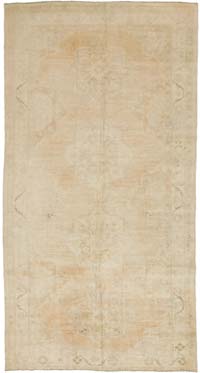 Vintage Turkish Hand-Knotted Rug - 5' 8" x 10' 10" (68" x 130")