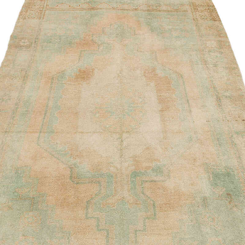 Alfombra Vintage Turca Anudada a Mano - 142 cm x 255 cm - K0073944