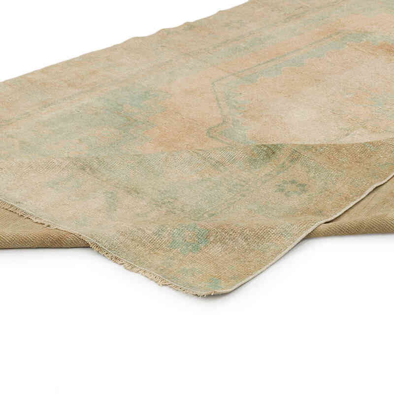 Alfombra Vintage Turca Anudada a Mano - 142 cm x 255 cm - K0073944