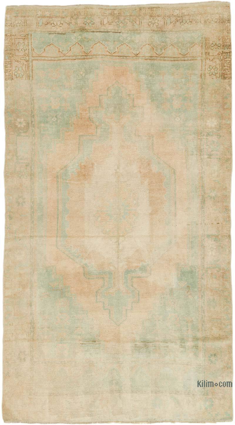 Alfombra Vintage Turca Anudada a Mano - 142 cm x 255 cm - K0073944