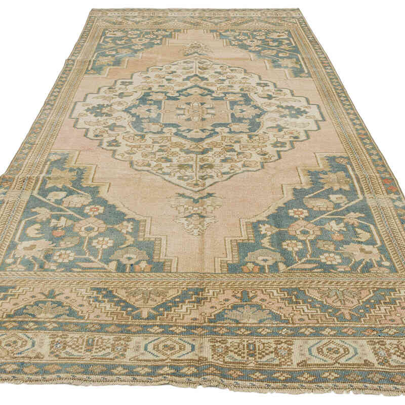Vintage Turkish Hand-Knotted Rug - 4' 4" x 9' 6" (52" x 114") - K0073945